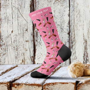 Chaussette Chat rose funky Chaussettes Paw