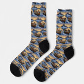 Chaussette Chat Sphynx Noël Bateau Fêtes (Gauche)
