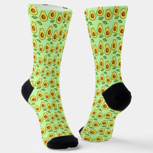 Chaussette Chat vert Avocado (Angulaire)