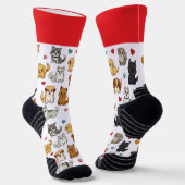 Chaussette Chatons et chiots Chaussettes d'équipage (Angulaire)