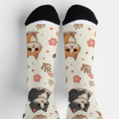 Chaussette Chatouilleuse chaussettes de caractère de chat. (Haut)