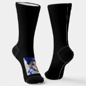 Chaussette #Chats Chaussettes 3&4 Modèle Casquette, Yeux de c (Angulaire)