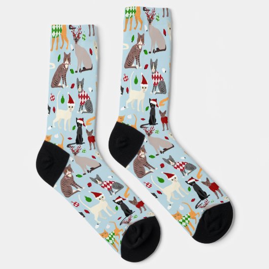 Chaussette Chats de Noël (Droite)