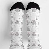 Chaussette Chats Gris (Haut)