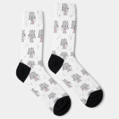 Chaussette Chats Gris (Droite)