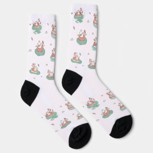 Chaussette Chats sur anneaux gonflables Chaussettes d'équipag