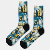 Chaussette chats surpris (Gauche)