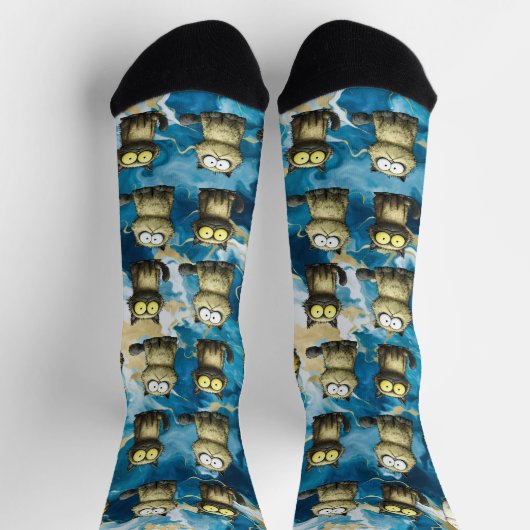 Chaussette chats surpris (Haut)