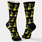 Chaussette Chauffeur de Taxi Stickman (Angulaire)
