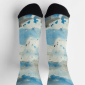 Chaussette chaussettes à aquarelle abstraite (Haut)