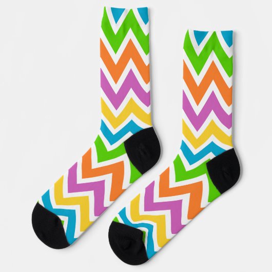 Chaussette chaussettes à chevron de printemps (Gauche)