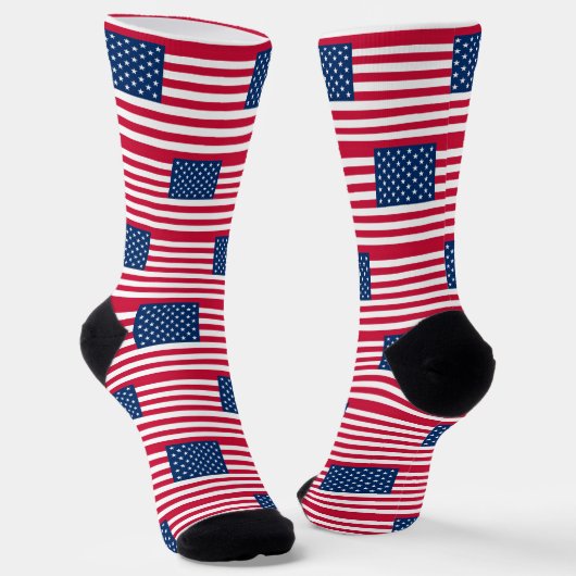 Chaussette Chaussettes à drapeau américain USA (Angulaire)