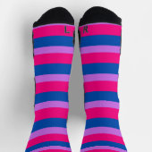 Chaussette Chaussettes à drapeau Bisexual PRIDE (Haut)