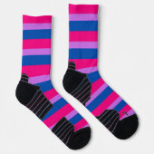Chaussette Chaussettes à drapeau Bisexual PRIDE (Droite)