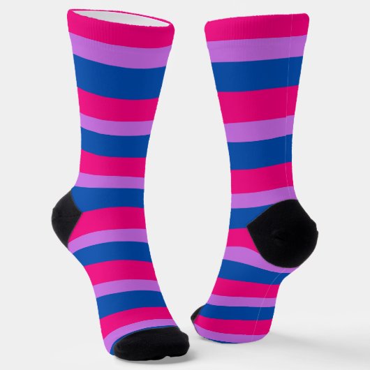 Chaussette Chaussettes à drapeau Bisexual PRIDE (Angulaire)