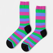 Chaussette Chaussettes à drapeau FIDE polysexuel (Gauche)