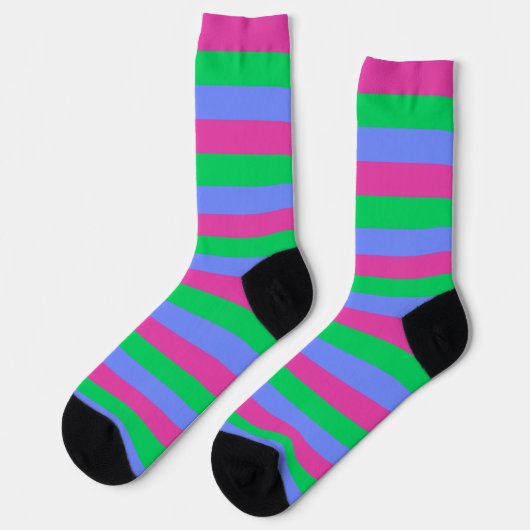 Chaussette Chaussettes à drapeau FIDE polysexuel (Gauche)