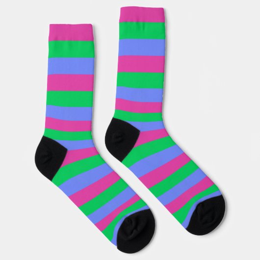 Chaussette Chaussettes à drapeau FIDE polysexuel (Droite)