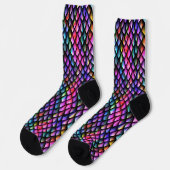 Chaussette Chaussettes à échelles Arc-en-ciel Dragon #2 (Gauche)