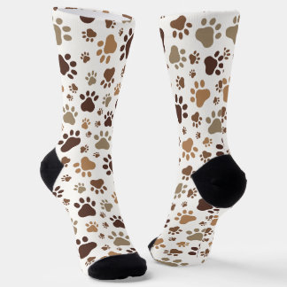 Chaussette Chaussettes à empreintes de pattes boueuses