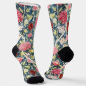 Chaussette Chaussettes à fleurs de style vintage (Angulaire)
