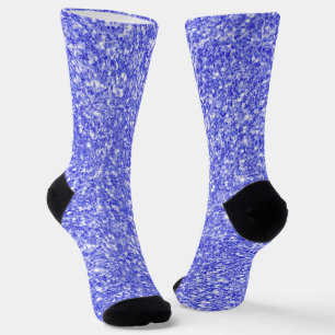 Chaussette Chaussettes à fond en faux paillettes bleus