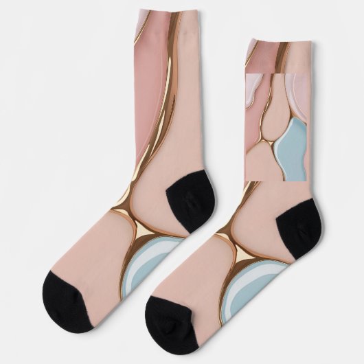 Chaussette Chaussettes à graphisme abstrait stylé (Gauche)