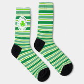 Chaussette Chaussettes à imprimé intégral rayures de la Saint (Droite)