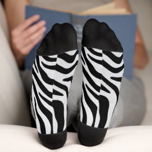 Chaussette Chaussettes à imprimé zèbre
