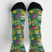Chaussette Chaussettes à motif de boom de la bande dessinée d (Haut)
