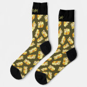 Chaussette Chaussettes à motif de console de jeu d'arcade hau (Gauche)