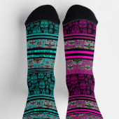 Chaussette Chaussettes à motif de crâne étrange (Haut)