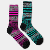 Chaussette Chaussettes à motif de crâne étrange (Droite)