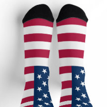 Chaussettes à motif de drapeau patriotique