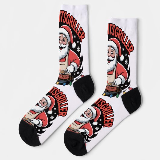 Chaussette Chaussettes à motif de Noël (Gauche)