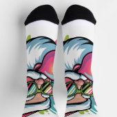 Chaussette Chaussettes à motif de Noël-Père Noël (Haut)