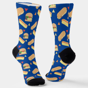 Chaussette Chaussettes à motif de restaurant de party de sand