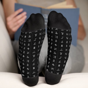 Chaussette Chaussettes à motif de runes mystiques