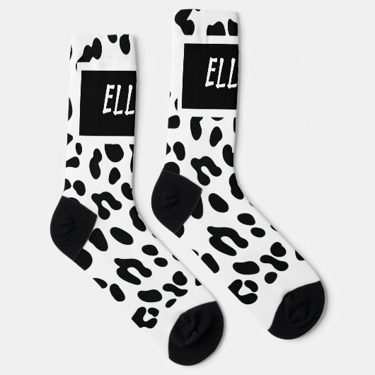 Chaussette Chaussettes à motif d'impression de léopard des ne (Droite)