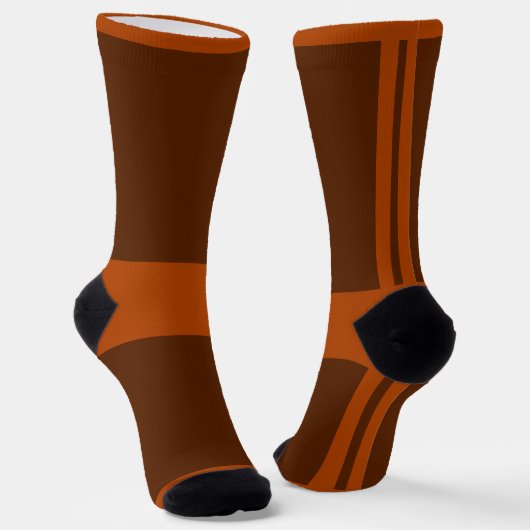 Chaussette Chaussettes à motif marron (Angulaire)