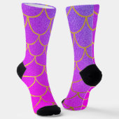 Chaussette Chaussettes à Parties scintillant violet rose or (Angulaire)
