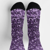 Chaussette Chaussettes à Parties scintillant violettes (Haut)