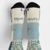 Chaussette Chaussettes à patchwork bleues (Haut)