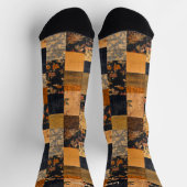 Chaussette Chaussettes à Patchwork Florales - Conception Arti (Haut)