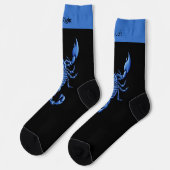 Chaussette Chaussettes à scorpion bleu (Gauche)