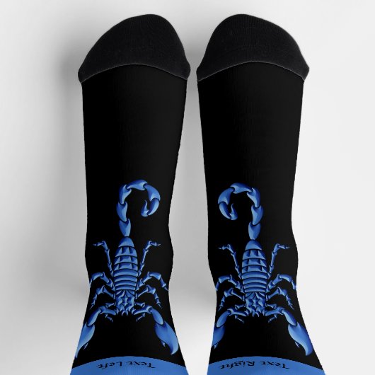 Chaussette Chaussettes à scorpion bleu (Haut)