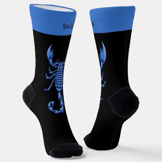 Chaussette Chaussettes à scorpion bleu (Angulaire)