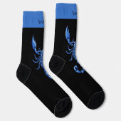Chaussette Chaussettes à scorpion bleu (Droite)