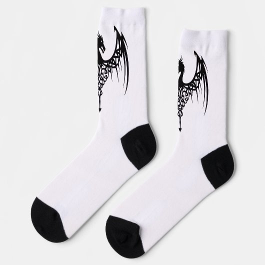 Chaussette chaussettes à symbole de dragon (Gauche)