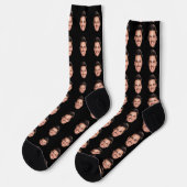 Chaussette Chaussettes à Visage Personnalisé, Photo Personnal (Gauche)